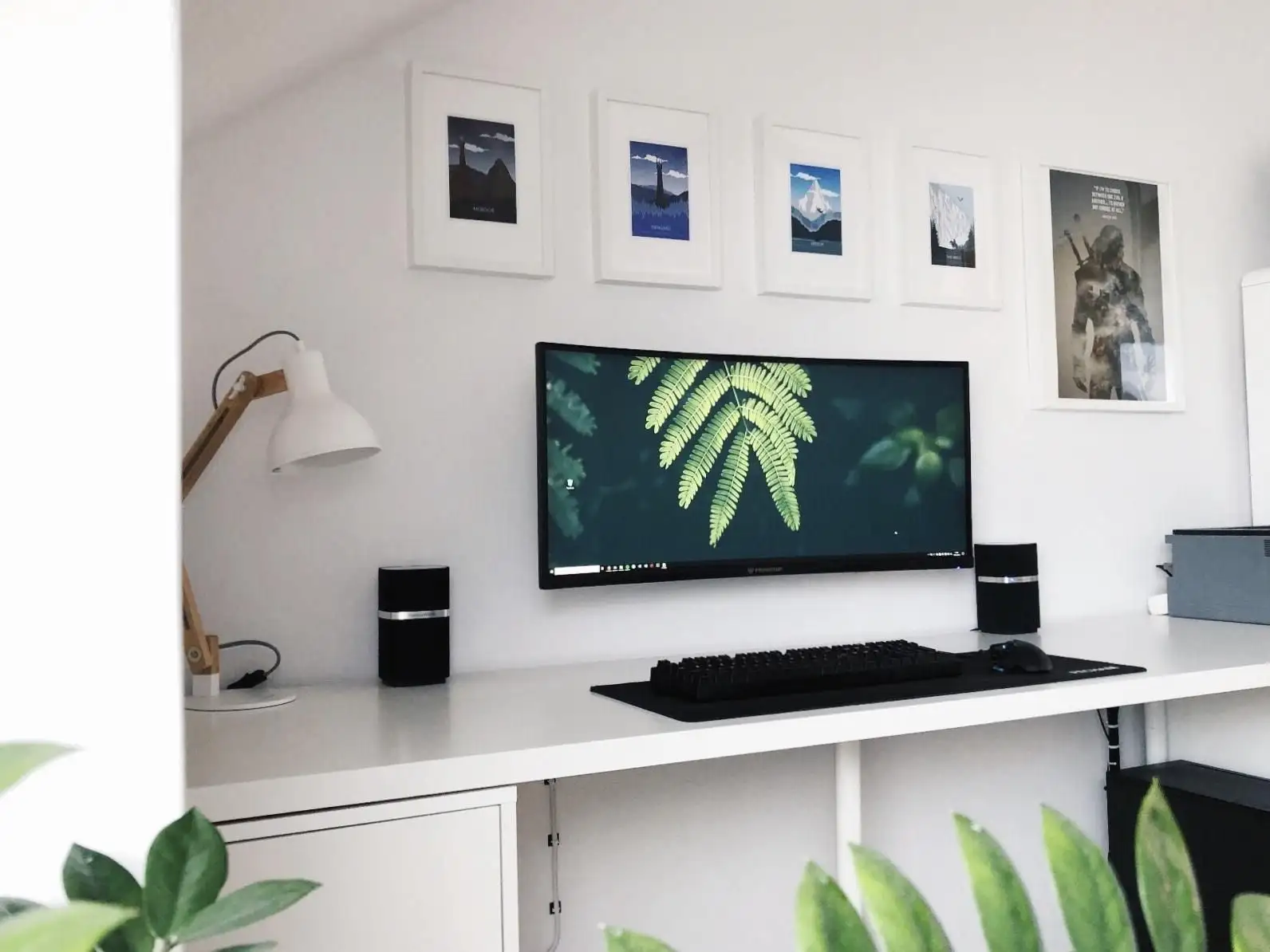 Minimalist workspace setup